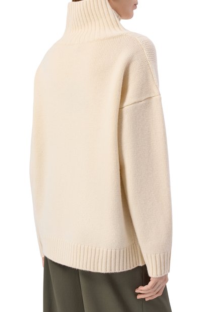 Свитер из шерсти и кашемира PIETRO BRUNELLI кремового цвета по цене 48400 руб., арт. MAG019/WS0013/0002, фото 4 Свитер из шерсти и кашемира PIETRO BRUNELLI, арт. MAG019/WS0013/0002, фото 4
