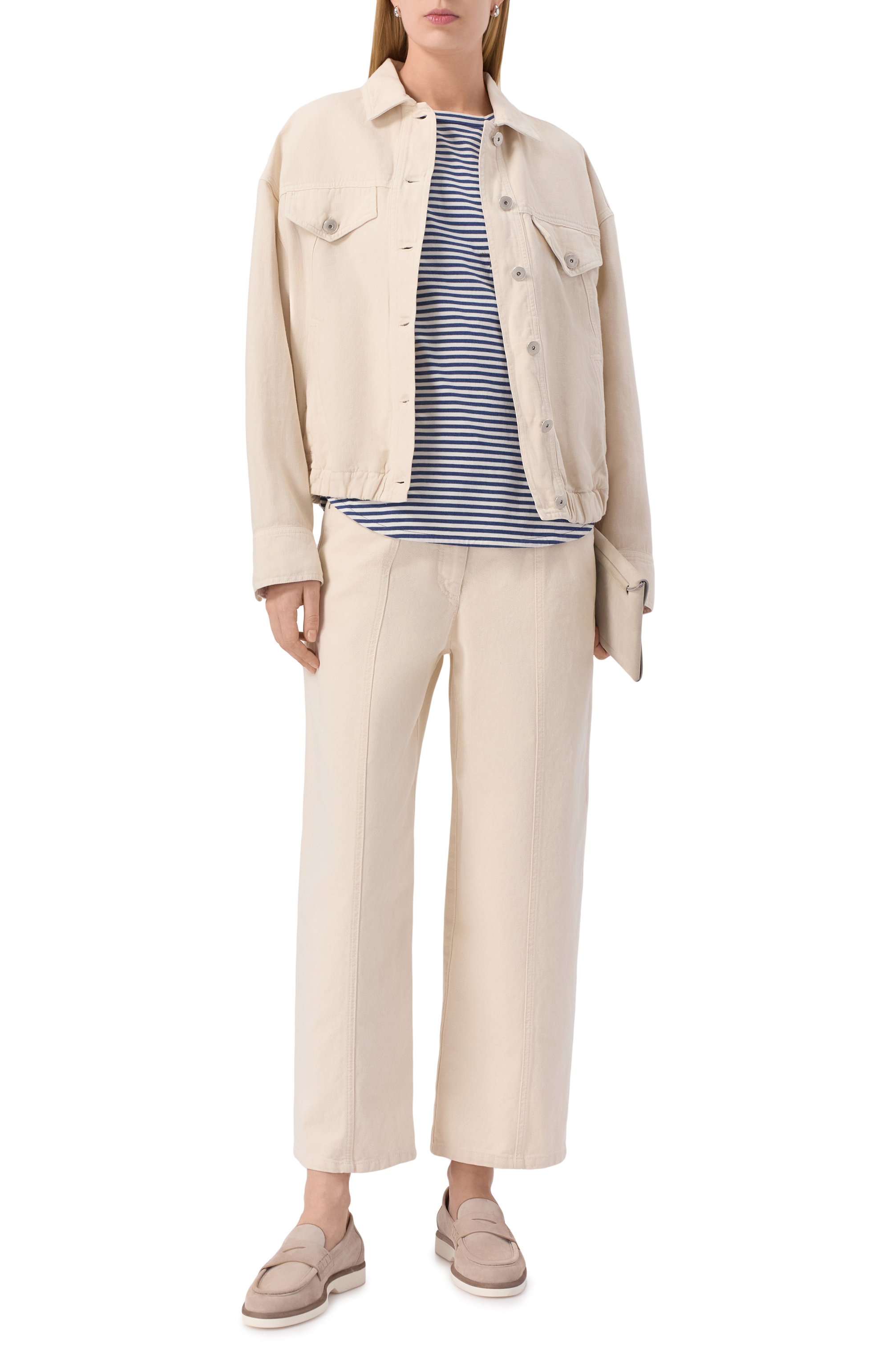 Хлопковая футболка BRUNELLO CUCINELLI, арт. ML929HA820, фото 2