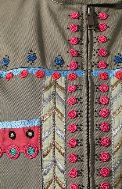 Хлопковая куртка VALENTINO хаки цвета по цене 545500 руб., арт. TB3CE01T2Q9, фото 5 Хлопковая куртка VALENTINO, арт. TB3CE01T2Q9, фото 5