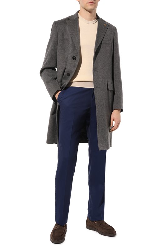 Шерстяные брюки Stefano Ricci M5T022SR14/W501 Синий  M5T022SR14/W501 Фото 2