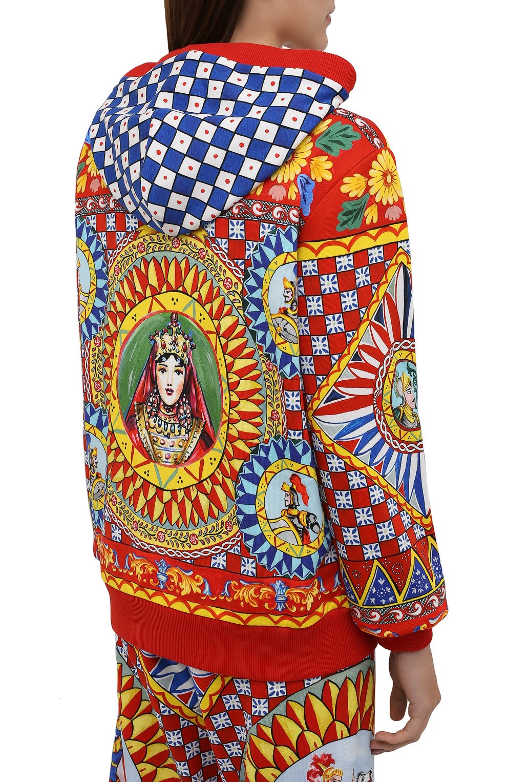Хлопковый кардиган DOLCE & GABBANA разноцветного цвета по цене 105000 руб., арт. F9I40T/FI76H, фото 4 Хлопковый кардиган DOLCE & GABBANA, арт. F9I40T/FI76H, фото 4
