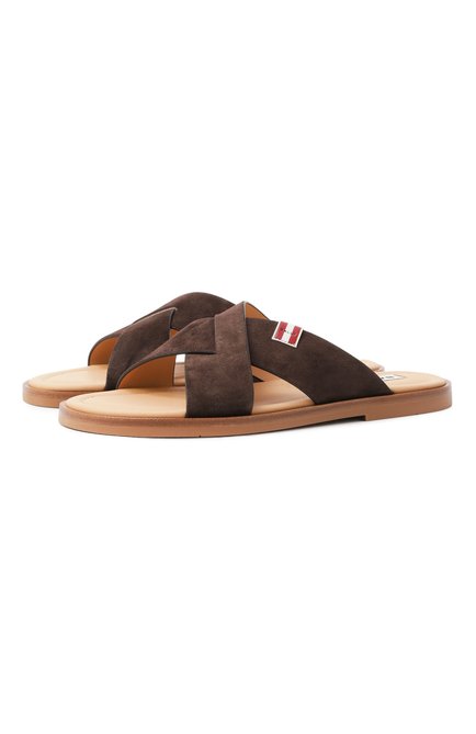 Мужские замшевые шлепанцы glide BALLY, арт. MSS04J/SU038