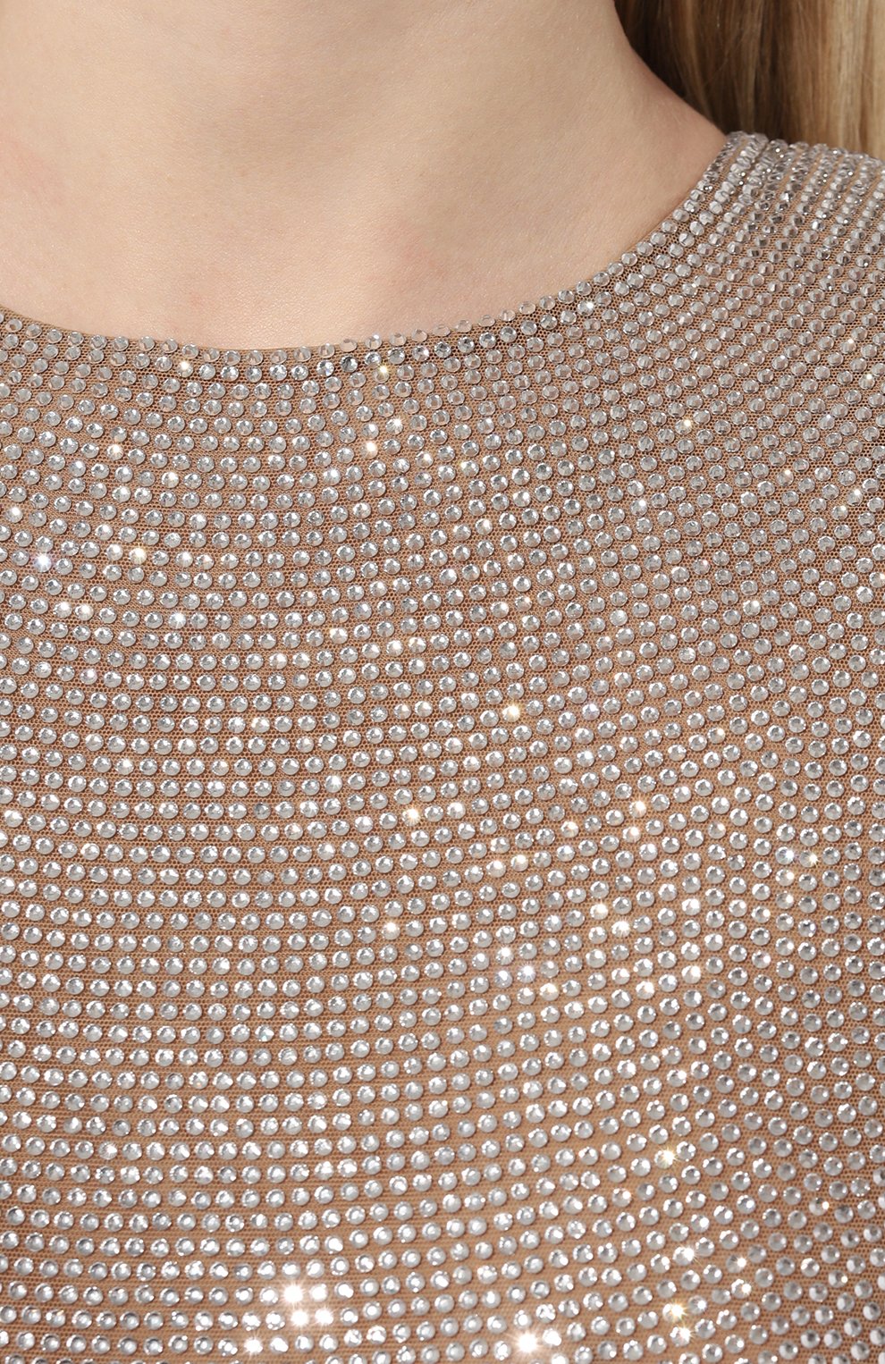 Платье с отделкой стразами GIUSEPPE DI MORABITO, арт. 02PSDR338FC 02212, фото 5