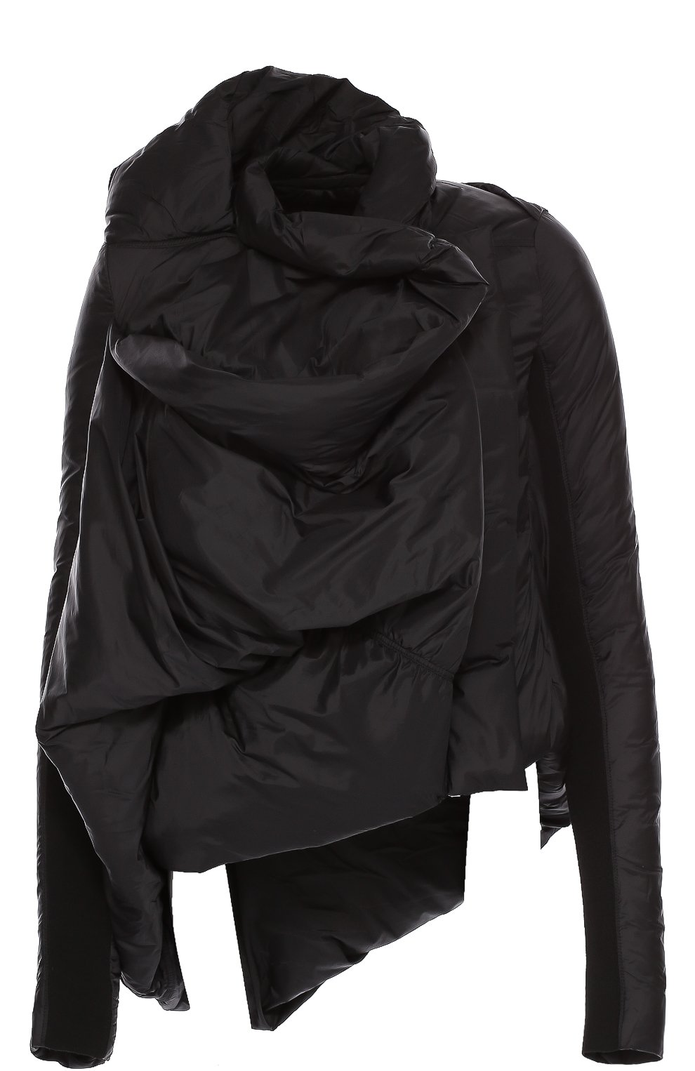 Укороченный пуховик асимметричного кроя RICK OWENS, арт. RP/16F2714/I, фото 1