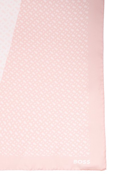 Шелковый платок BOSS светло-розового цвета по цене 18000 руб., арт. 50536118, фото 4 Шелковый платок BOSS, арт. 50536118, фото 4