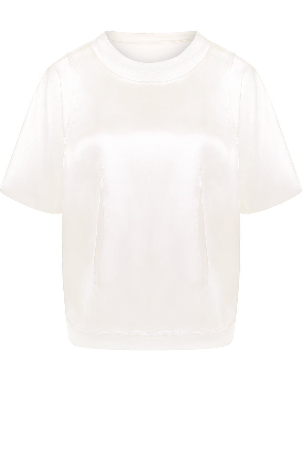 Хлопковая футболка свободного кроя с круглым вырезом MM6, арт. S32GC0469/S21058, фото 1