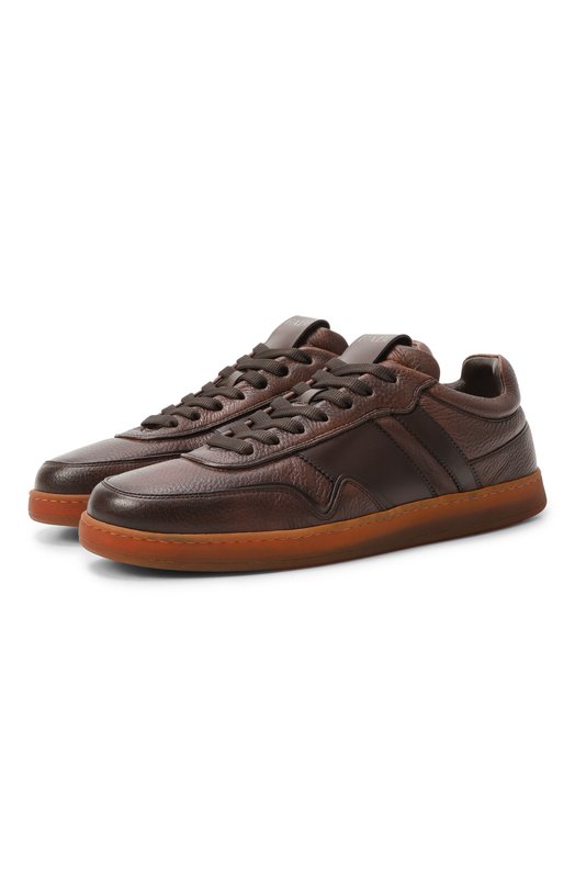 Кожаные кеды Modica Fabi FU1201/VAR. 2322 Коричневый FU1201/VAR. 2322