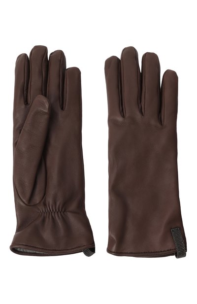 Кожаные перчатки BRUNELLO CUCINELLI, арт. MPNGI9009, фото 2