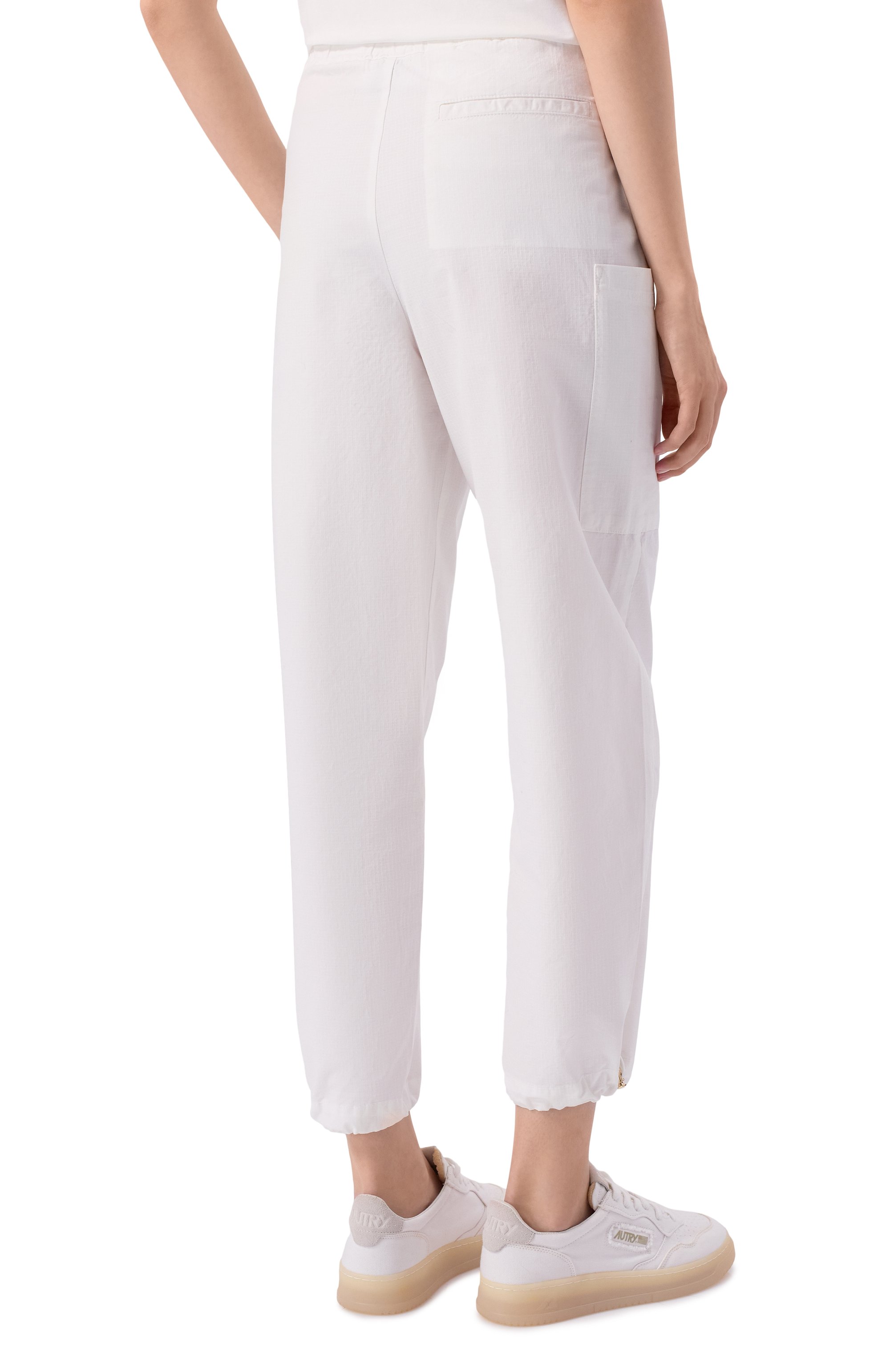 Хлопковые брюки AERONAUTICA MILITARE белого цвета по цене 26250 руб., арт. PA1695DCT04280, фото 4 Хлопковые брюки AERONAUTICA MILITARE, арт. PA1695DCT04280, фото 4