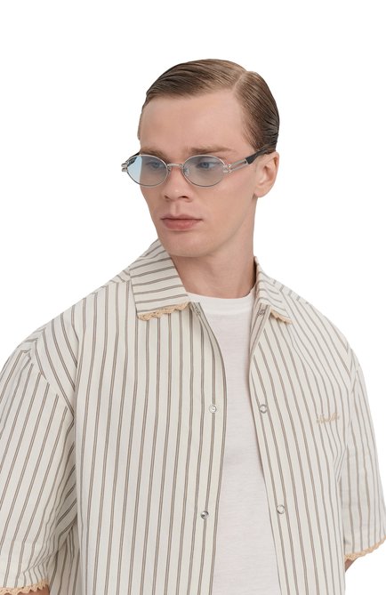 Мужские солнцезащитные очки 9FIVE, арт. L0TUS-PLATINUM / LIGHT BLUE GRADIENT