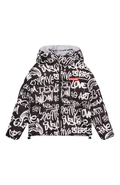 Двусторонняя куртка SPRAYGROUND, арт. SPY1563/GRAFFITI REFLECTIVE D0UBLE PADDED JACKET, фото 4