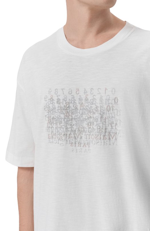Хлопковая футболка Maison Margiela S50GC0732/M20164 Белый  S50GC0732/M20164 Фото 5