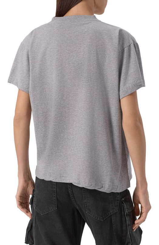 Хлопковая футболка Balenciaga 826344/TSVP3 Серый  826344/TSVP3 Фото 4