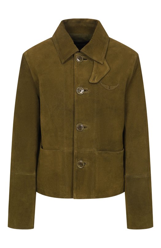 Замшевая куртка Zadig and Voltaire RW0W01273 Хаки RW0W01273