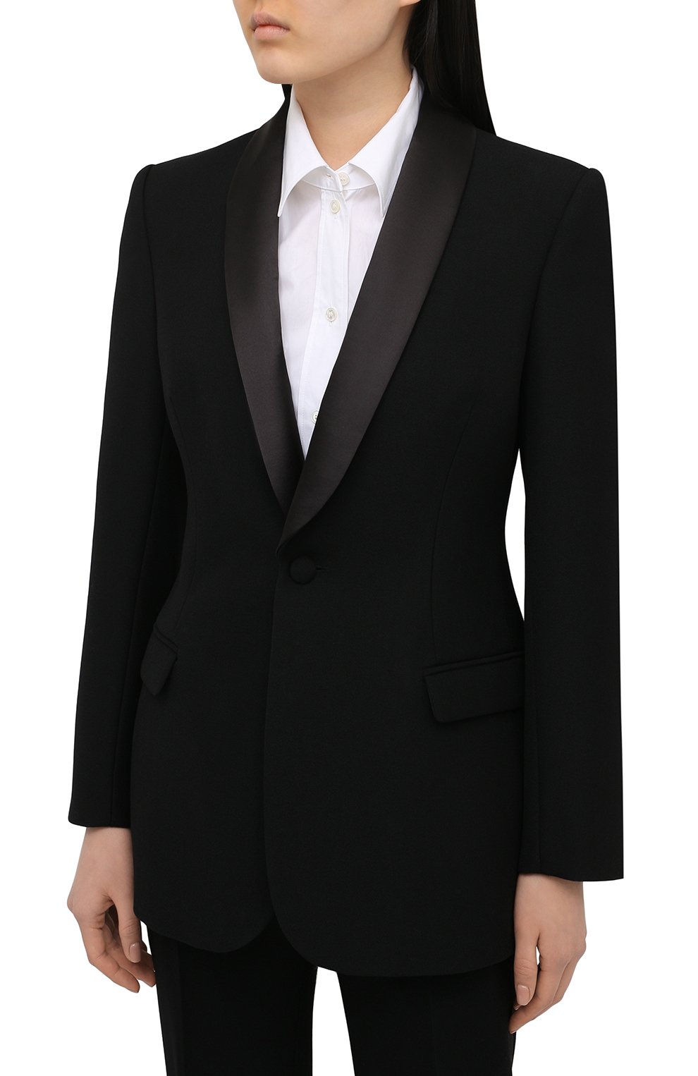 Шерстяной жакет WARDROBE.NYC черного цвета по цене 115000 руб., арт. W4011R05, фото 3 Шерстяной жакет WARDROBE.NYC, арт. W4011R05, фото 3