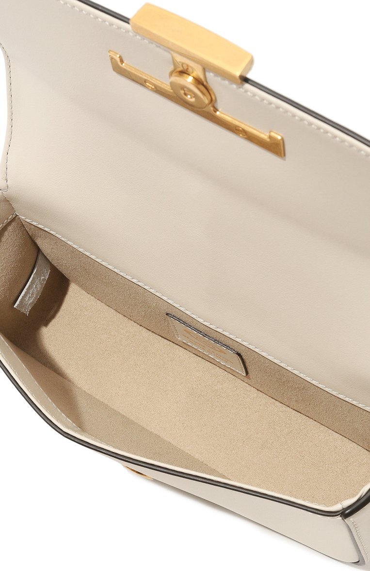 Женская сумка t timeless TOD’S белого цвета, арт. XBWTSAR0100R0R | Фото 5 (Ремень/цепочка: На ремешке; Драгоценные камни: Проставлено; Размер: mini; Материал: Натуральная кожа; Материал сплава: Проставлено; Сумки-технические: Сумки через плечо)