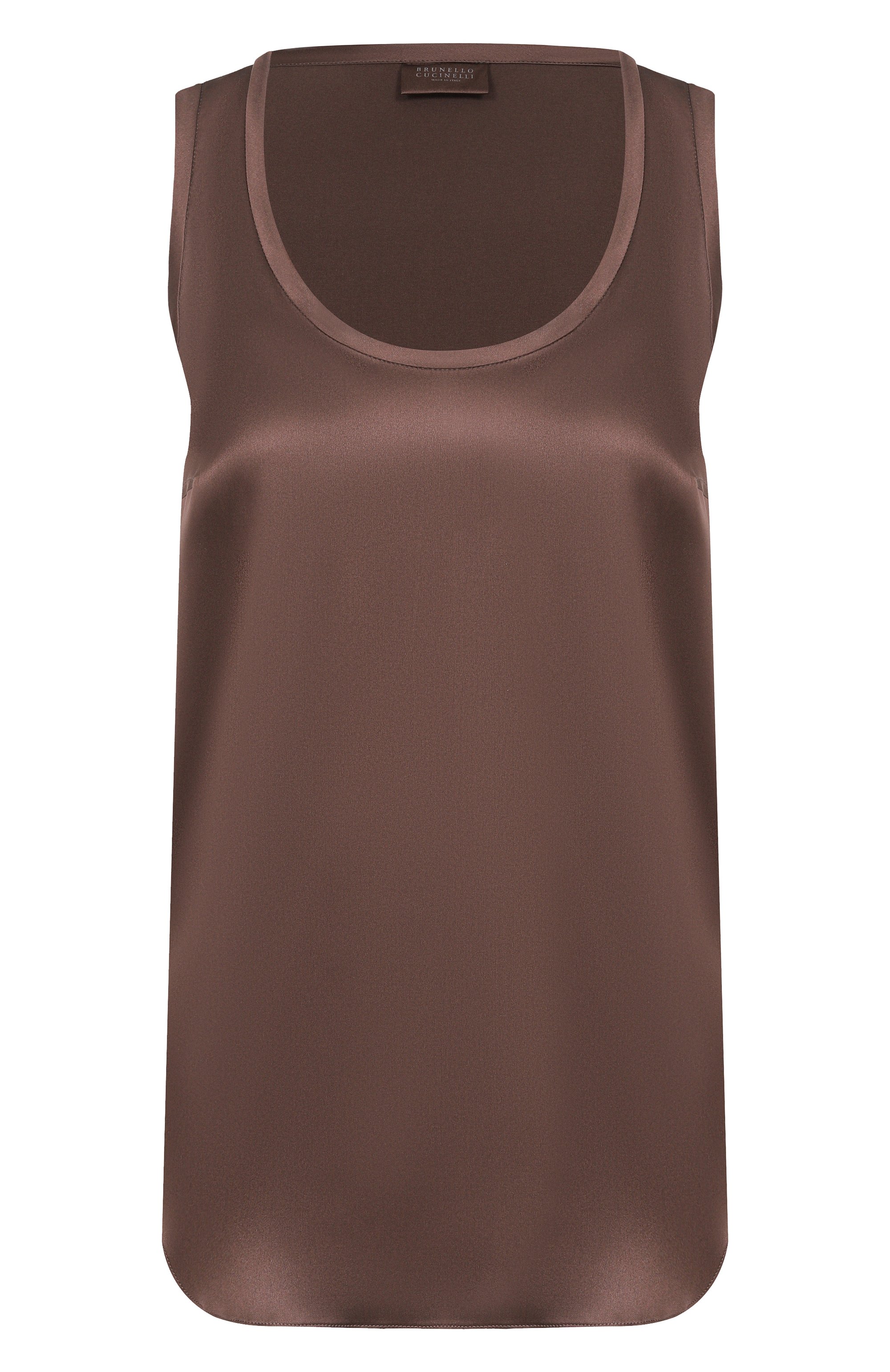 Атласный топ BRUNELLO CUCINELLI, арт. MPC59E0600, фото 1