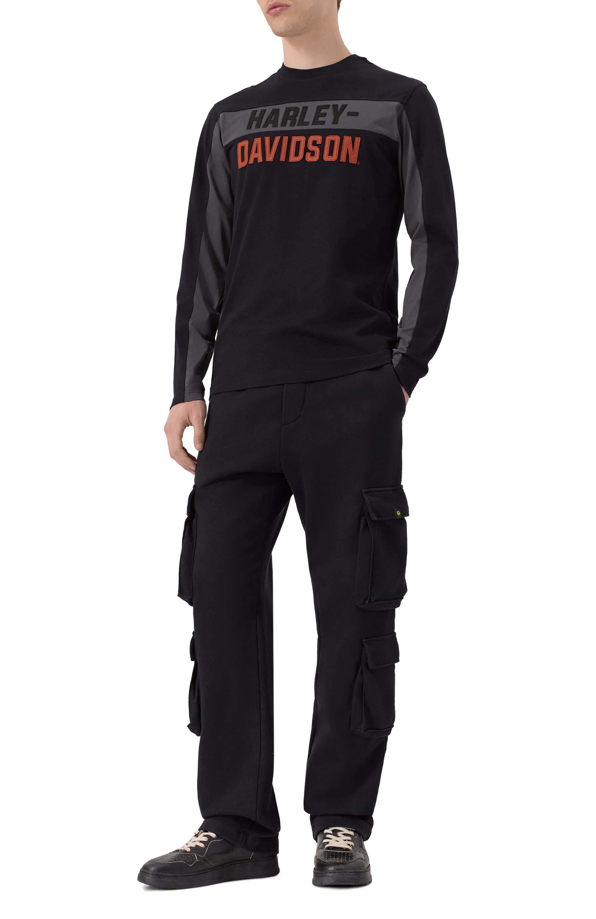 Хлопковый лонгслив HARLEY-DAVIDSON, арт. 99065-21VM, фото 2
