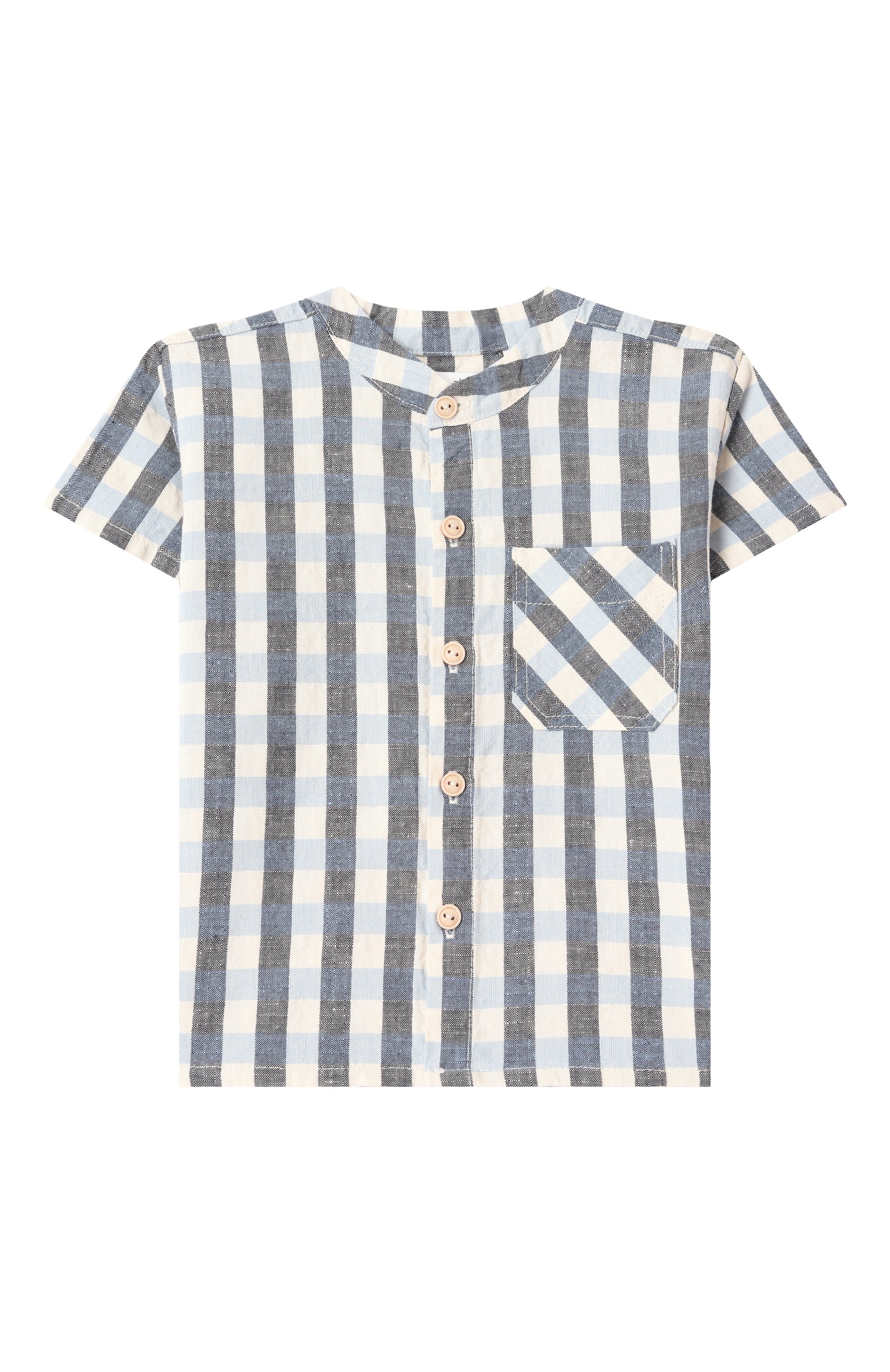 Рубашка из хлопка и льна SANETTA разноцветного цвета по цене 8685 руб., арт. 902448, фото 1 Рубашка из хлопка и льна SANETTA, арт. 902448, фото 1