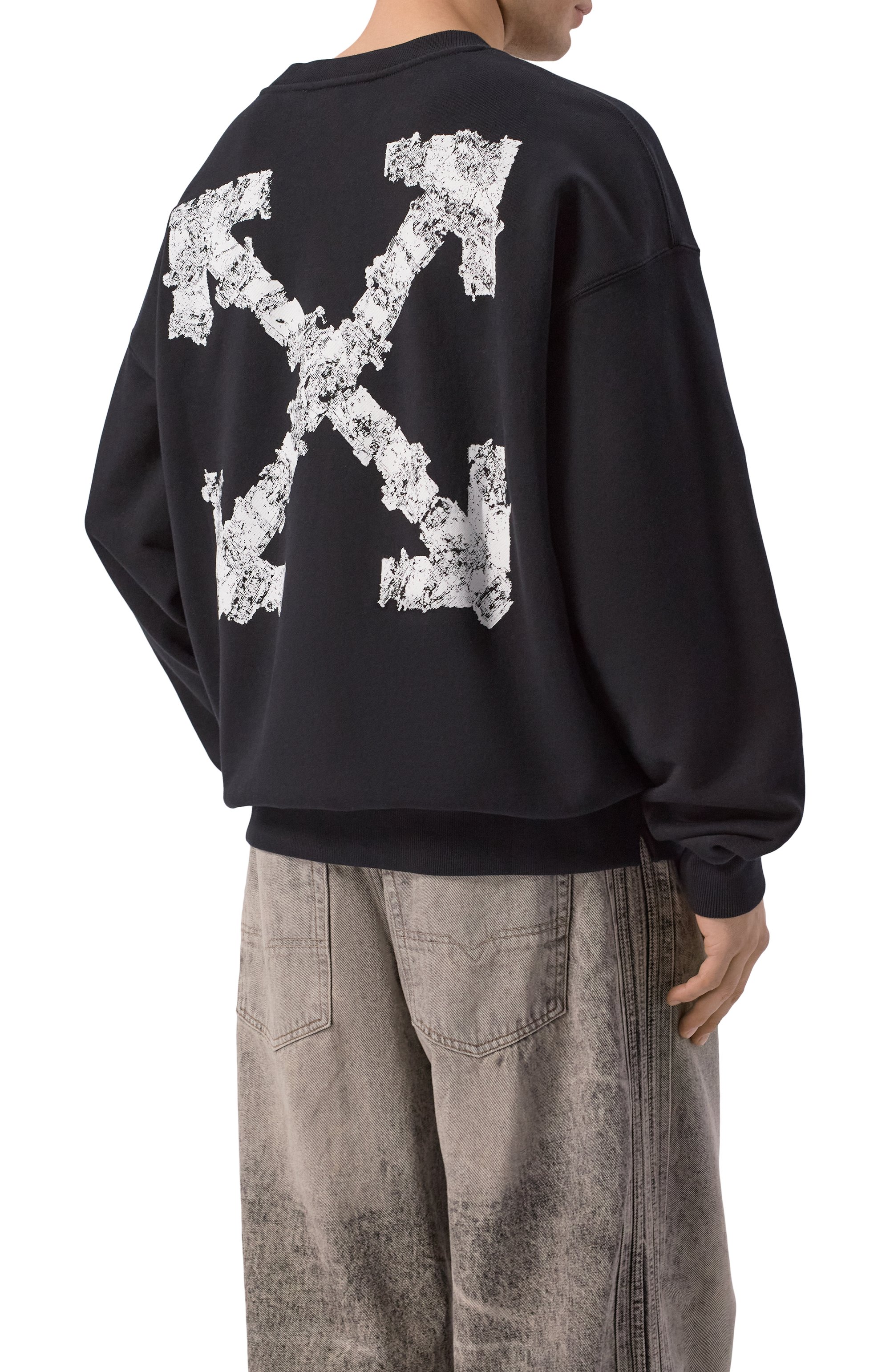 Хлопковый свитшот OFF-WHITE, арт. 0MBA054S26FLE002, фото 4