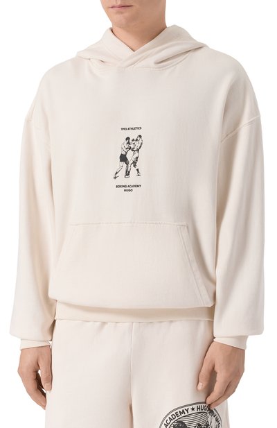 Хлопковое худи HUGO, арт. 50542399, фото 3