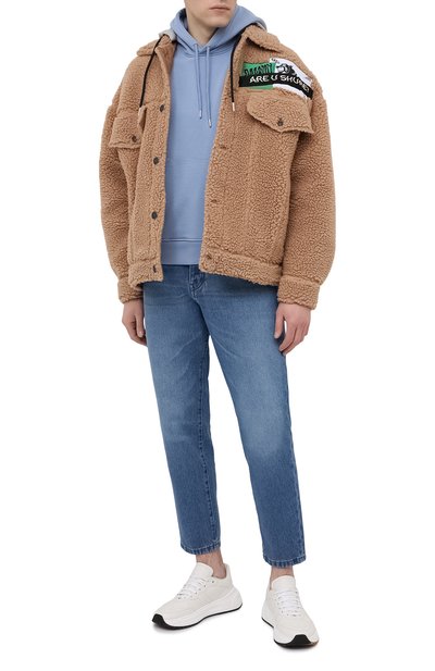 Хлопковое худи AMI, арт. E21HJ008.730, фото 2