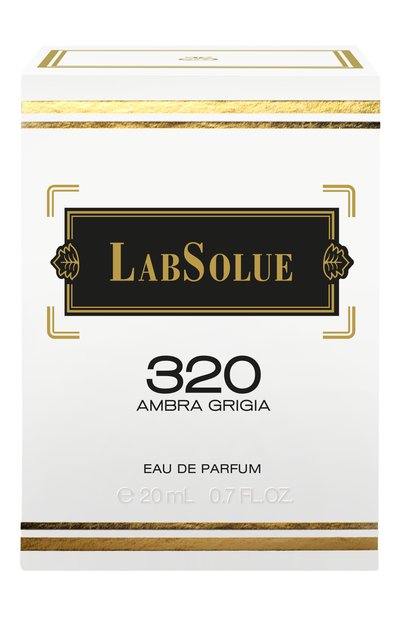 Парфюмерная вода 320 ambra grigia (20ml) LABSOLUE бесцветного цвета по цене 9530 руб., арт. 8011530000844, фото 2 Парфюмерная вода 320 ambra grigia (20ml) LABSOLUE, арт. 8011530000844, фото 2