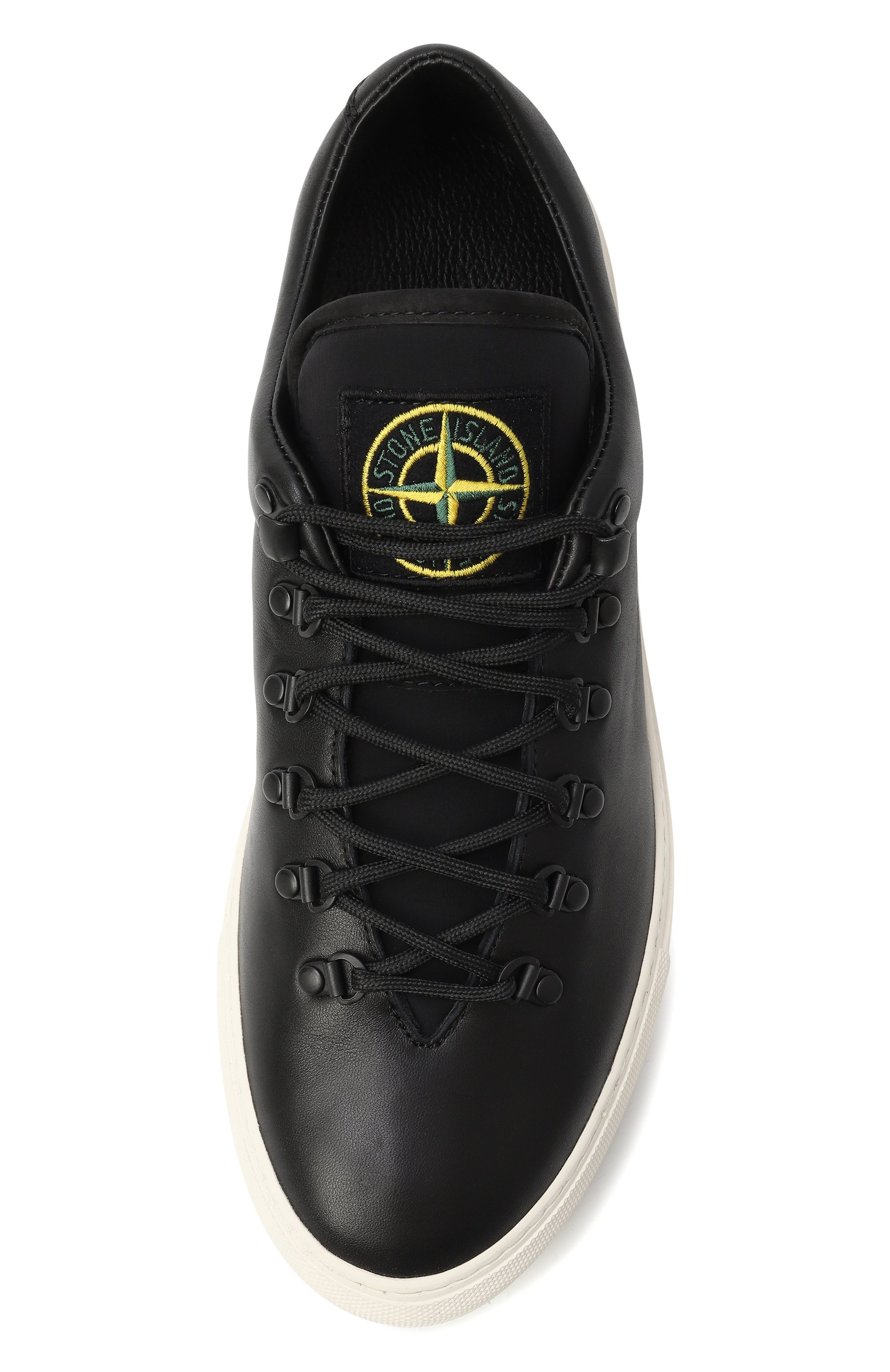 Кожаные кеды STONE ISLAND, арт. 81FWS0101, фото 6