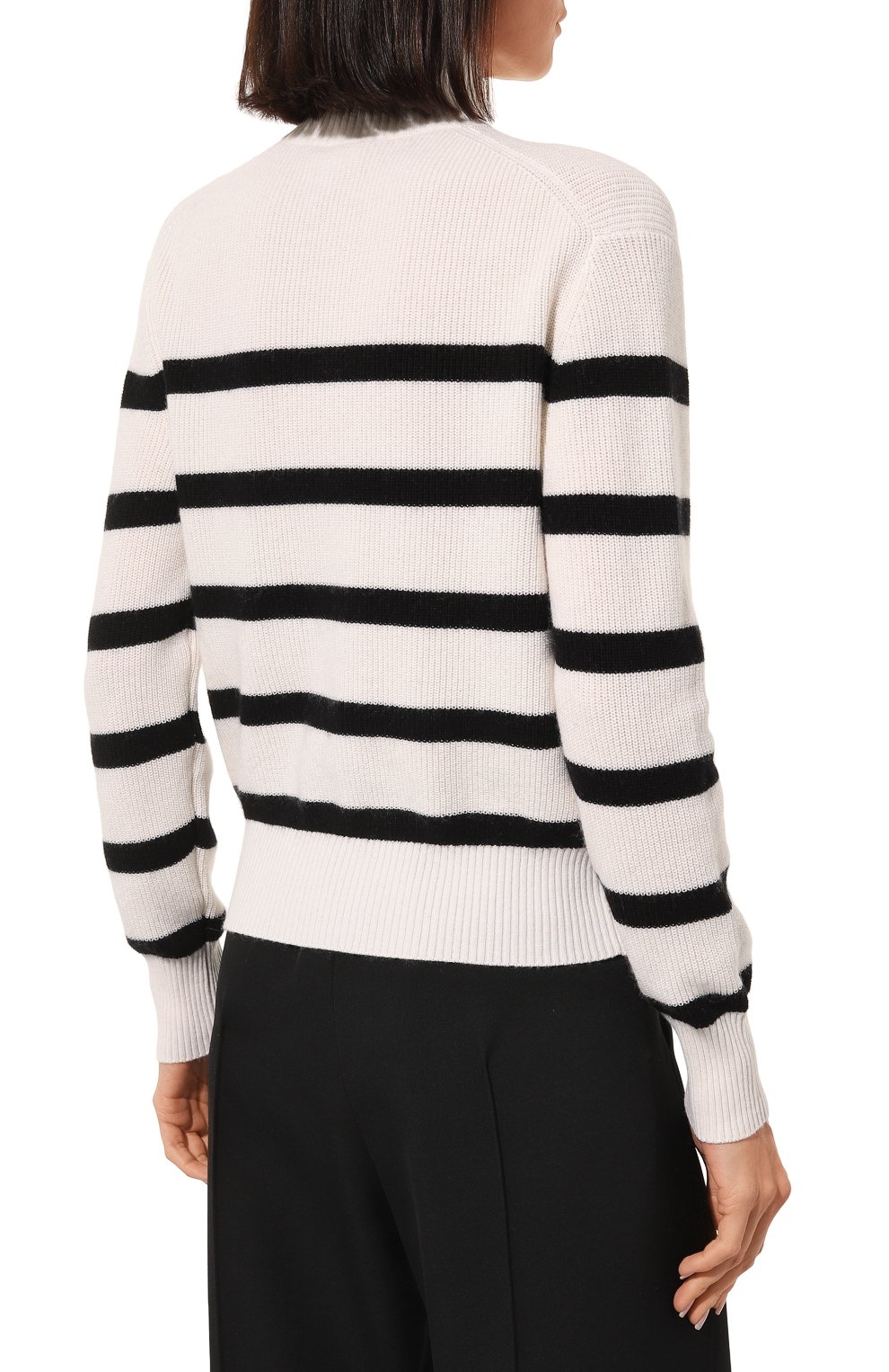 Пуловер из хлопка и кашемира FTC белого цвета по цене 37150 руб., арт. 903-0520, фото 4 Пуловер из хлопка и кашемира FTC, арт. 903-0520, фото 4