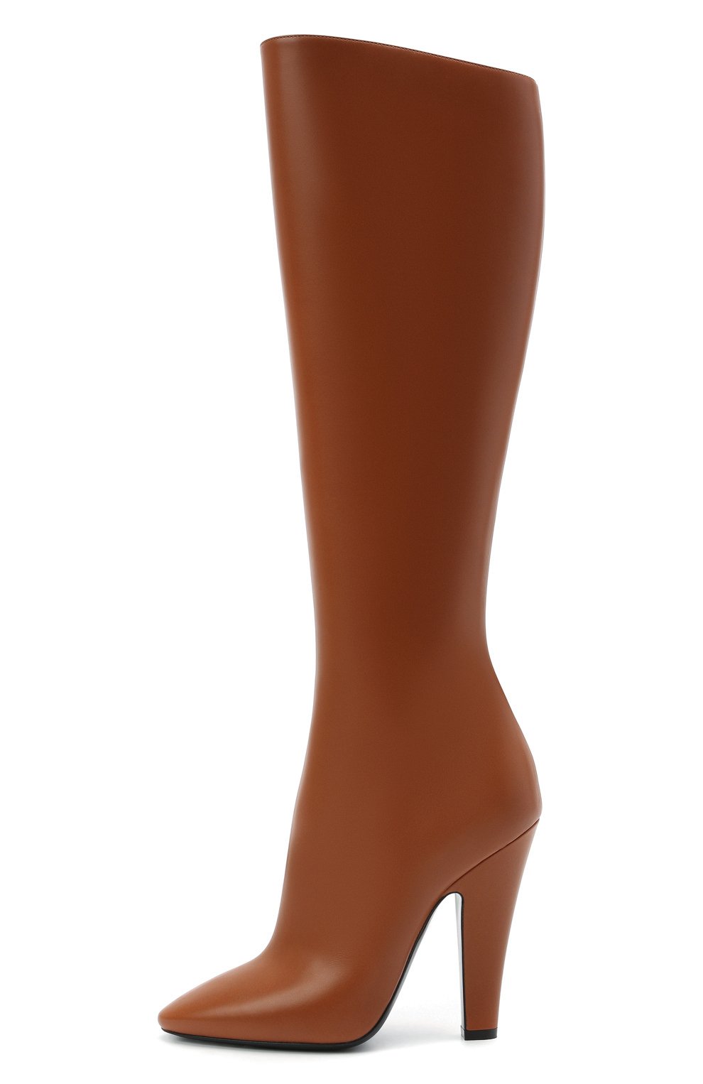 Кожаные сапоги 68 SAINT LAURENT коричневого цвета по цене 155000 руб., арт. 657922/2W700, фото 4 Кожаные сапоги 68 SAINT LAURENT, арт. 657922/2W700, фото 4