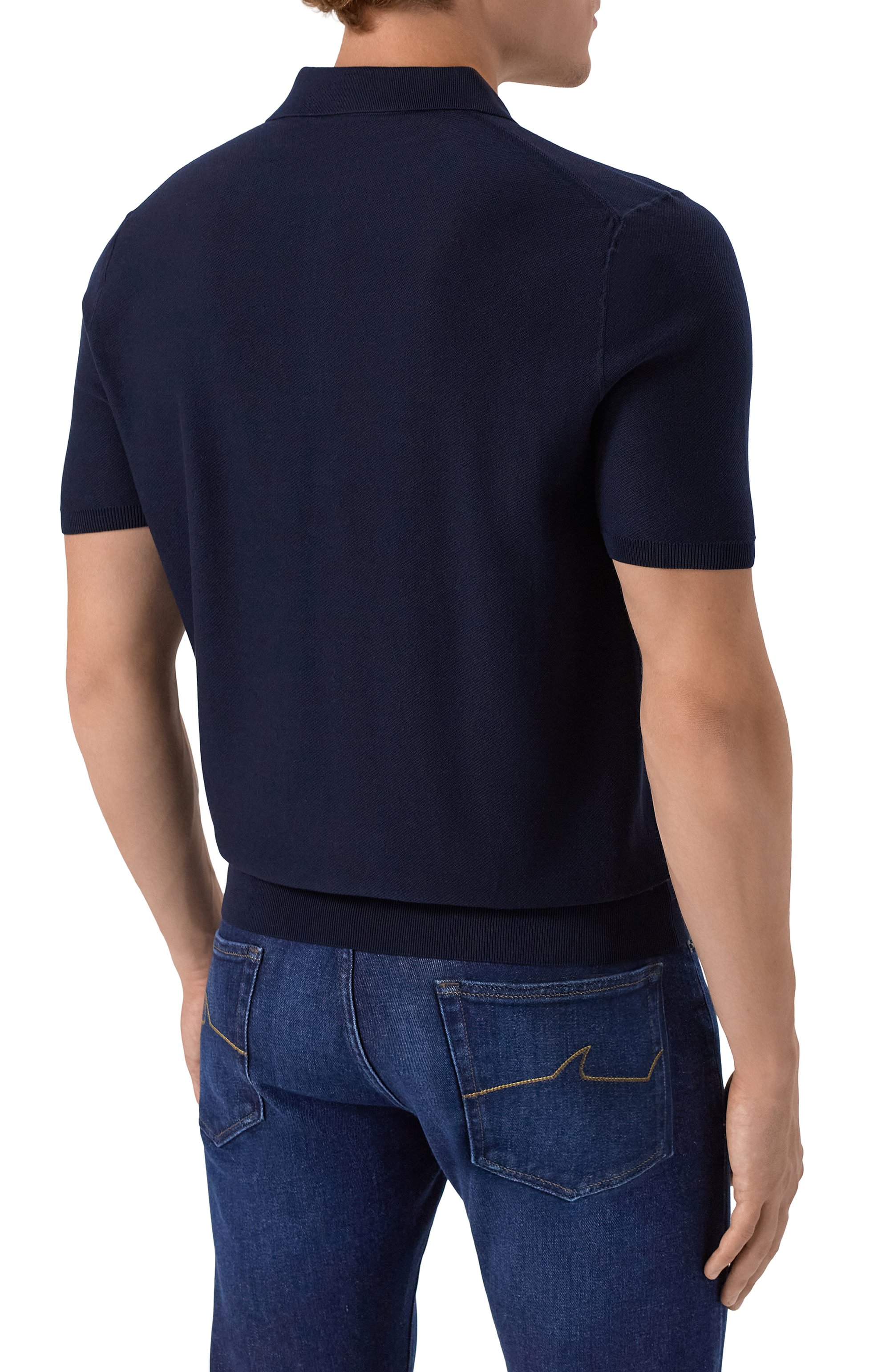 Хлопковое поло BOSS, арт. 50543149, фото 4