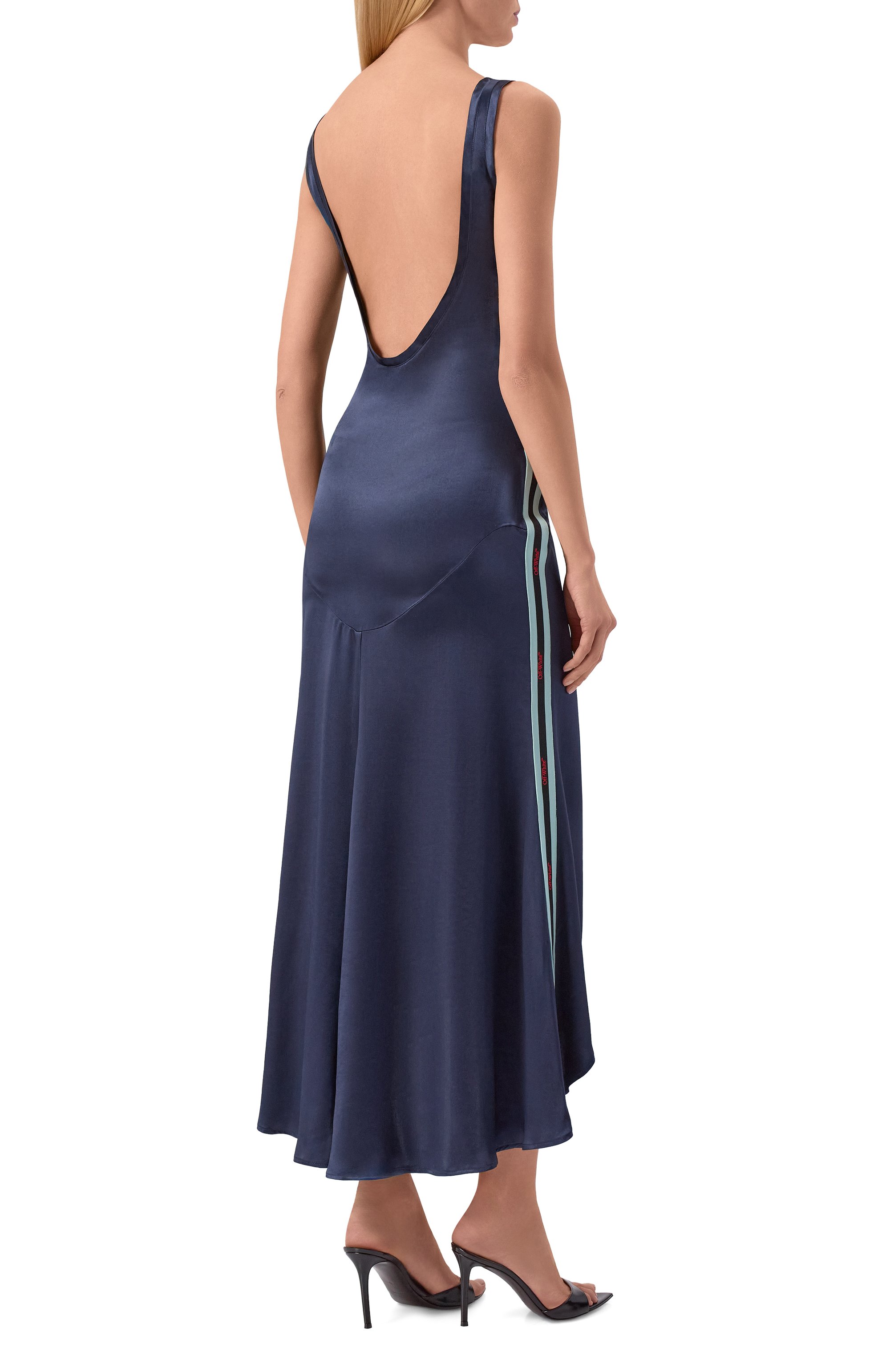 Атласное платье OFF-WHITE, арт. 0WDB56NS26FAB001, фото 3