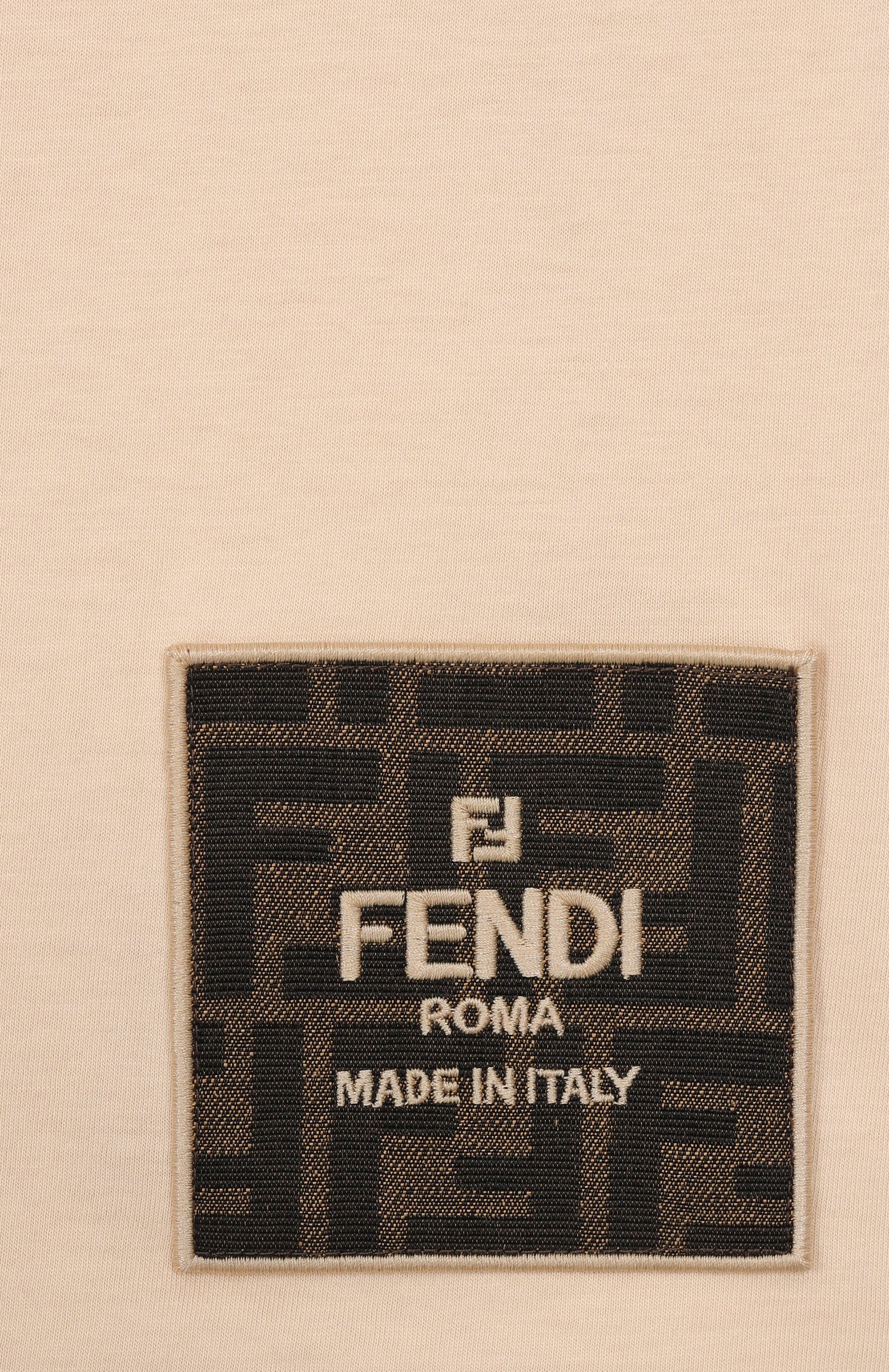 Хлопковая футболка FENDI, арт. JUI153/7AJ, фото 3
