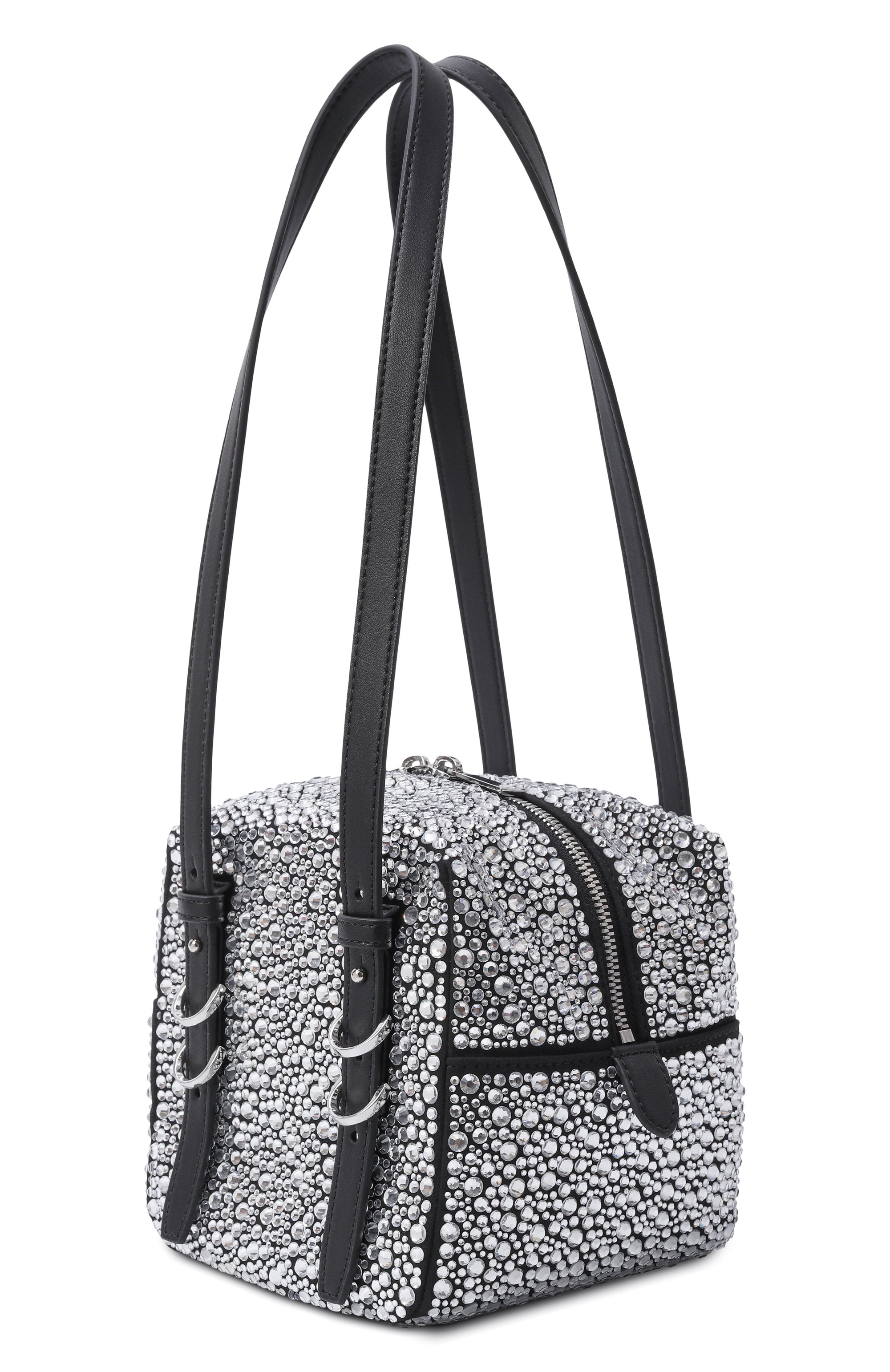 Сумка cubic PINKO серебряного цвета по цене 47800 руб., арт. 106465/A2WF, фото 4 Сумка cubic PINKO, арт. 106465/A2WF, фото 4