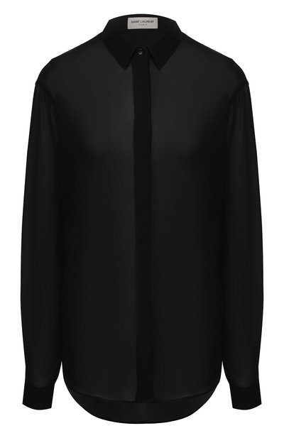Женская шелковая рубашка SAINT LAURENT, арт. 512192/Y059R