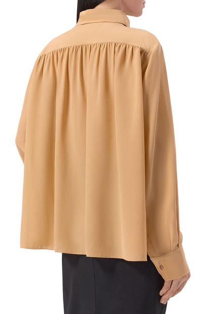 Шелковая блузка SAINT LAURENT, арт. 860987/Y100W, фото 4