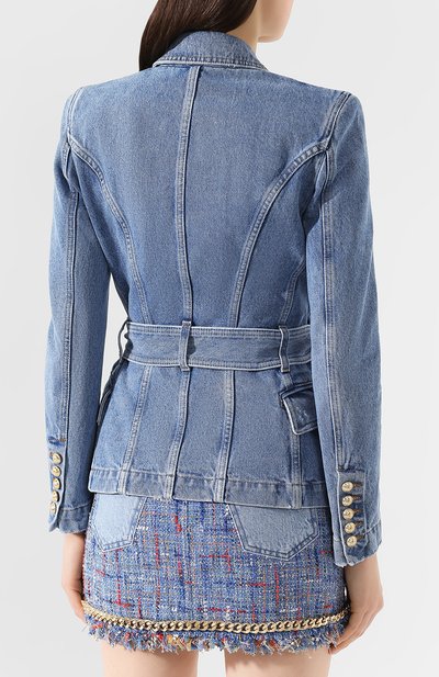 Джинсовый жакет BALMAIN, арт. TF17115/D006, фото 4