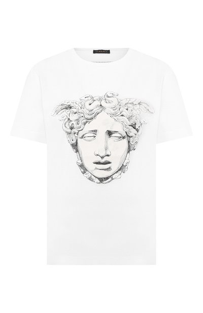 Женская хлопковая футболка VERSACE, арт. A82297/A201952