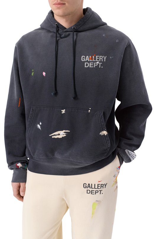 Хлопковое худи Gallery Dept. GPH-50044 Серый  GPH-50044 Фото 3