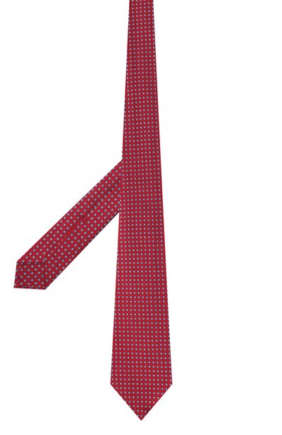 Шелковый галстук KITON красного цвета по цене 29350 руб., арт. UCRVKLC03H02, фото 3 Шелковый галстук KITON, арт. UCRVKLC03H02, фото 3