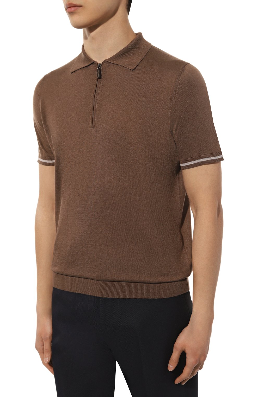 Шелковое поло COLOMBO, арт. MA00339/RIG/4-120SE-M, фото 3