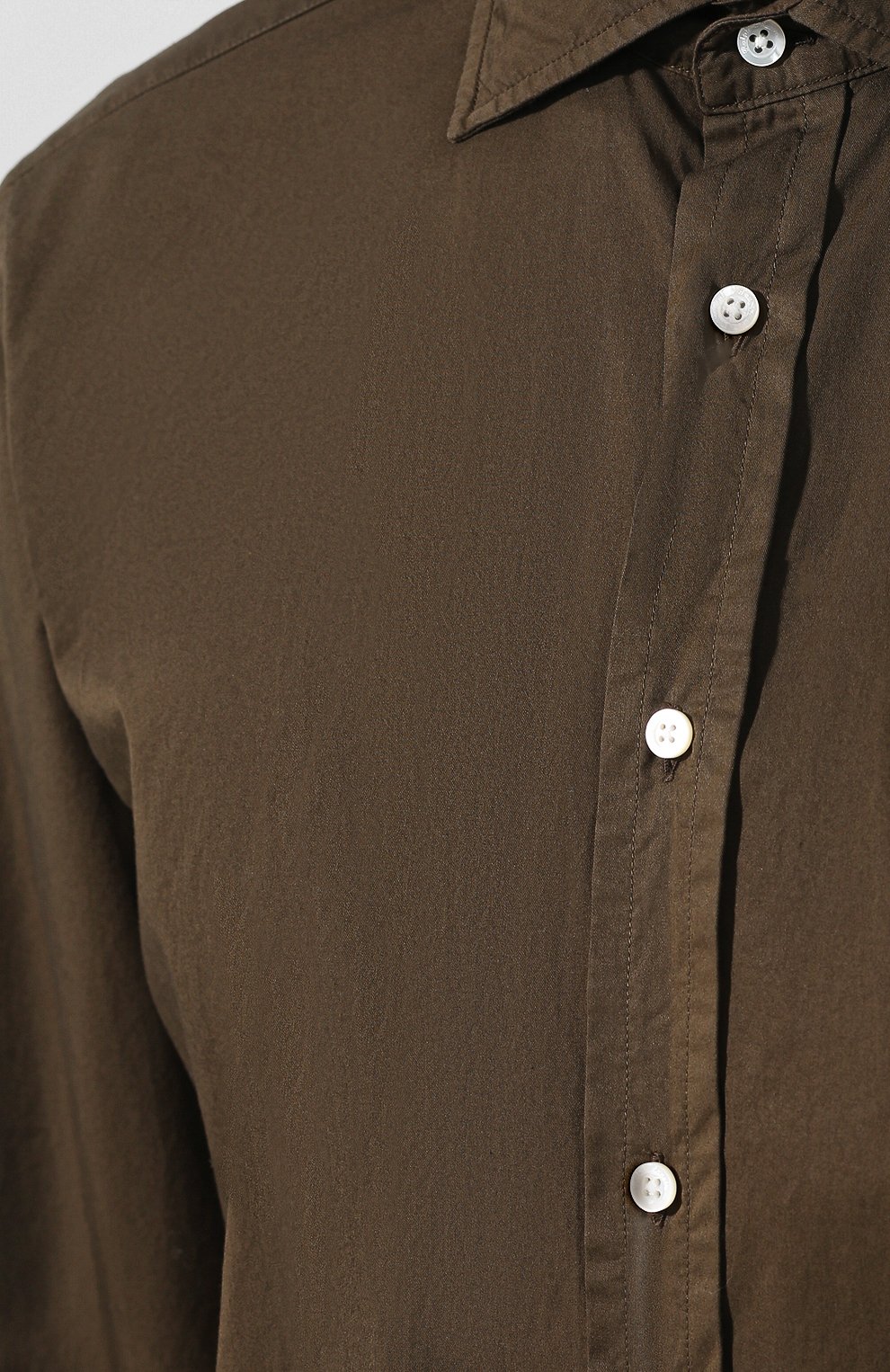 Хлопковая рубашка с воротником кент RALPH LAUREN, арт. 790721005, фото 5