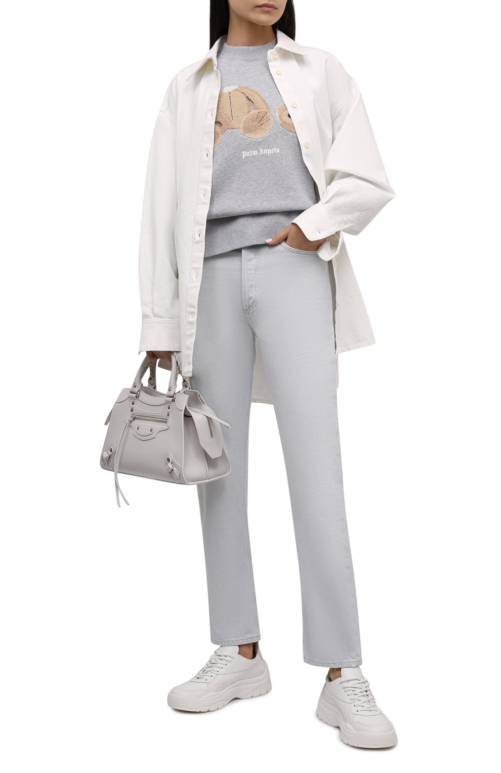 Хлопковый свитшот PALM ANGELS, арт. PWBA017F21FLE0030960, фото 2