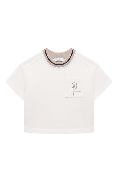 Хлопковая футболка BRUNELLO CUCINELLI, арт. BH827E284A