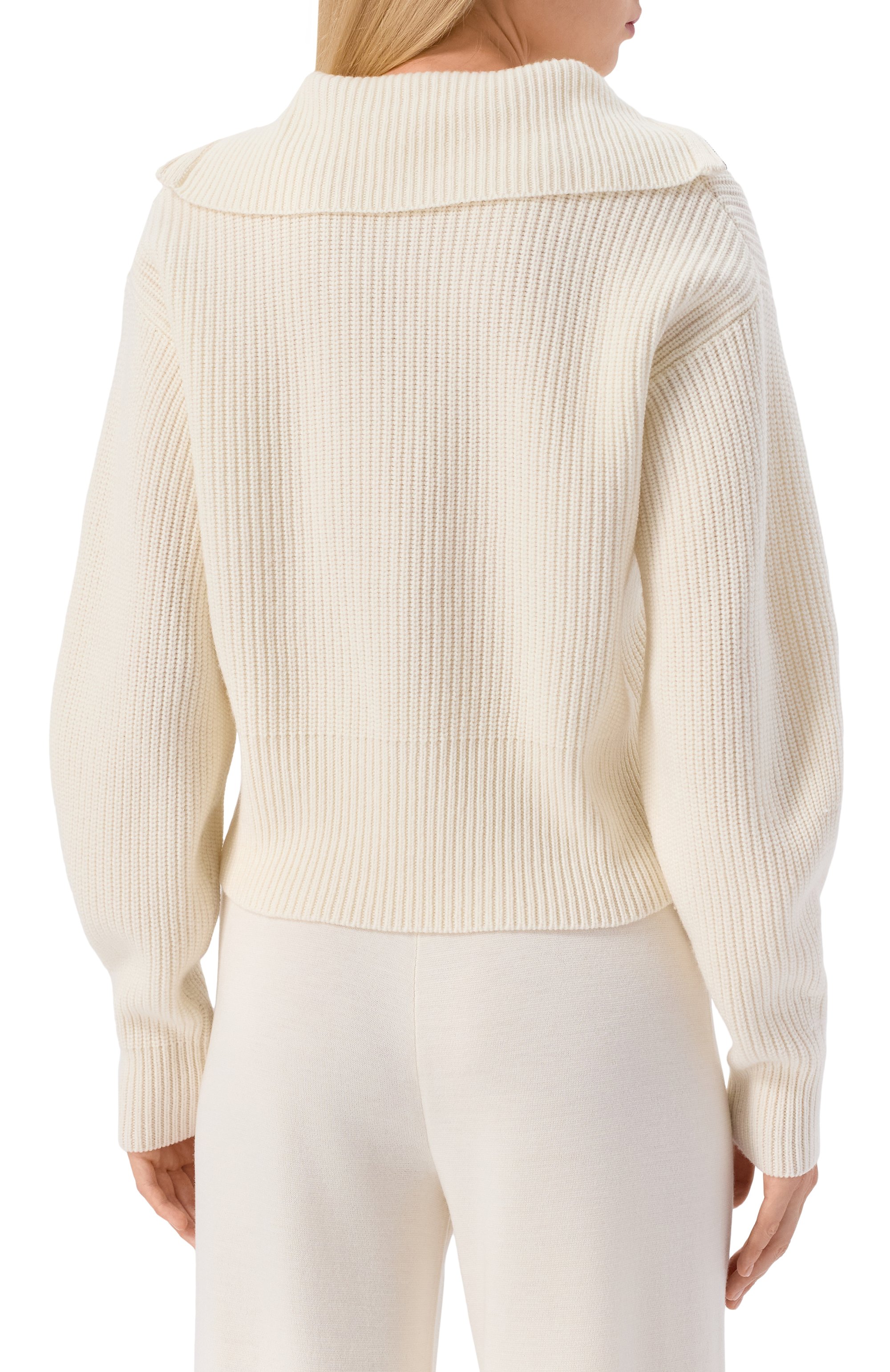 Свитер из шерсти и кашемира MAX MARA белого цвета по цене 67400 руб., арт. NADAR, фото 4 Свитер из шерсти и кашемира MAX MARA, арт. NADAR, фото 4