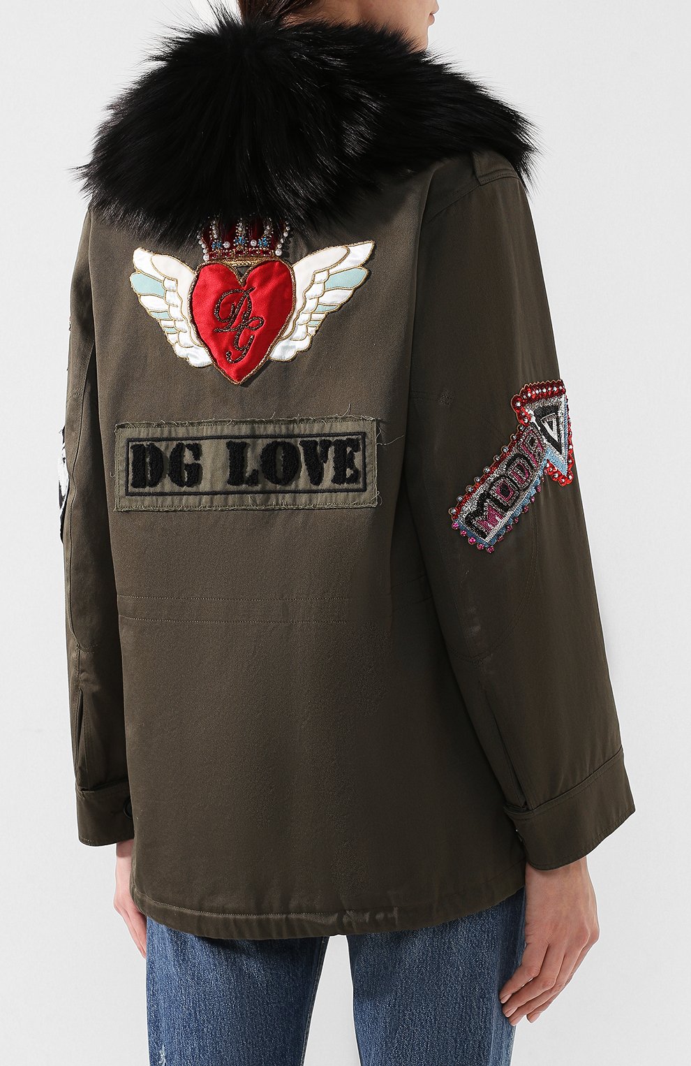 Хлопковая парка DOLCE & GABBANA, арт. F28NLZ/GDM74, фото 4