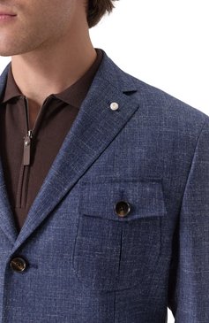 Пиджак из шерсти и шелка LUIGI BIANCHI, арт. 2564/52003, фото 7