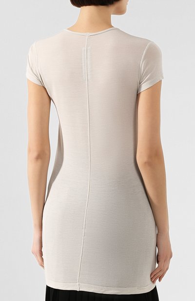 Футболка из смеси вискозы и шелка RICK OWENS, арт. RP20S1203/JS, фото 4