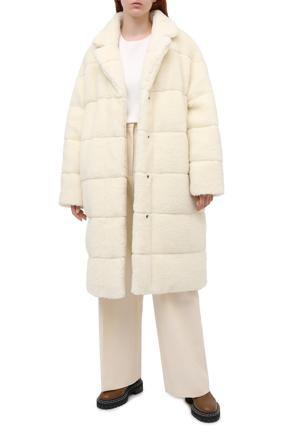 Двустороннее пальто MONCLER белого цвета по цене 128000 руб., арт. F2-093-1C519-70-C0525, фото 2 Двустороннее пальто MONCLER, арт. F2-093-1C519-70-C0525, фото 2