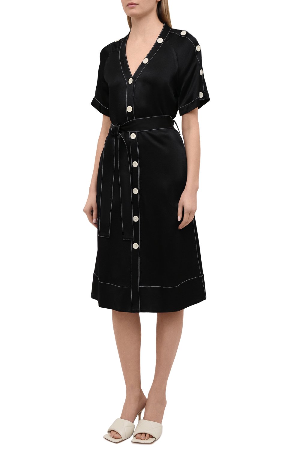 Платье из вискозы PROENZA SCHOULER WHITE LABEL, арт. WL2113140-BY194, фото 3